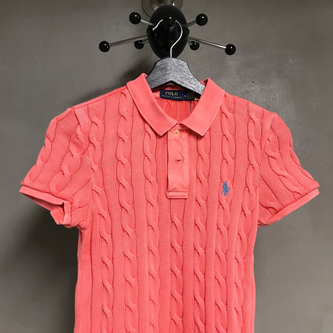 폴로 랄프로렌 QR 니트 반팔 카라티 M(W) 상품이미지2