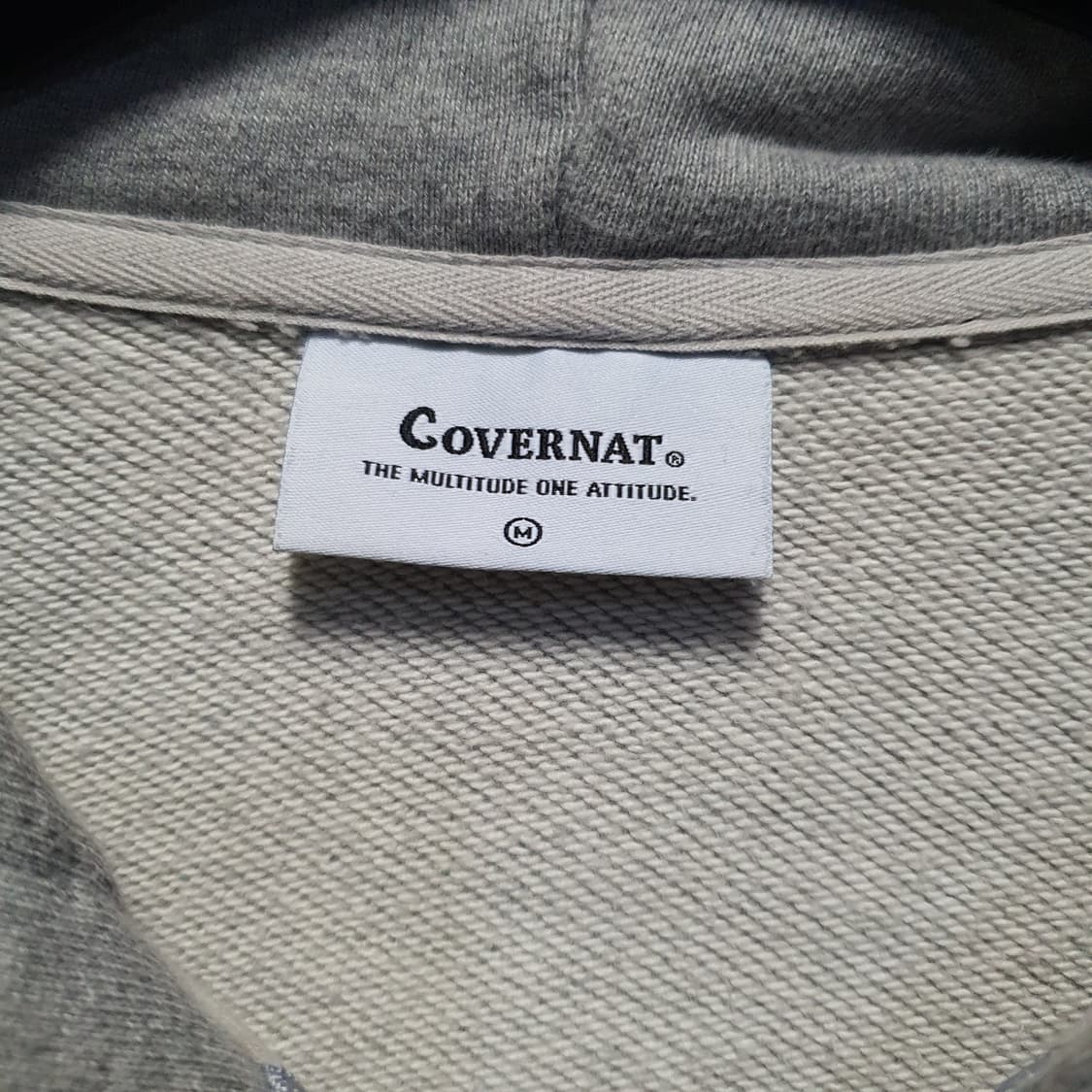 커버낫 로고 그레이 후드집업  상품이미지4