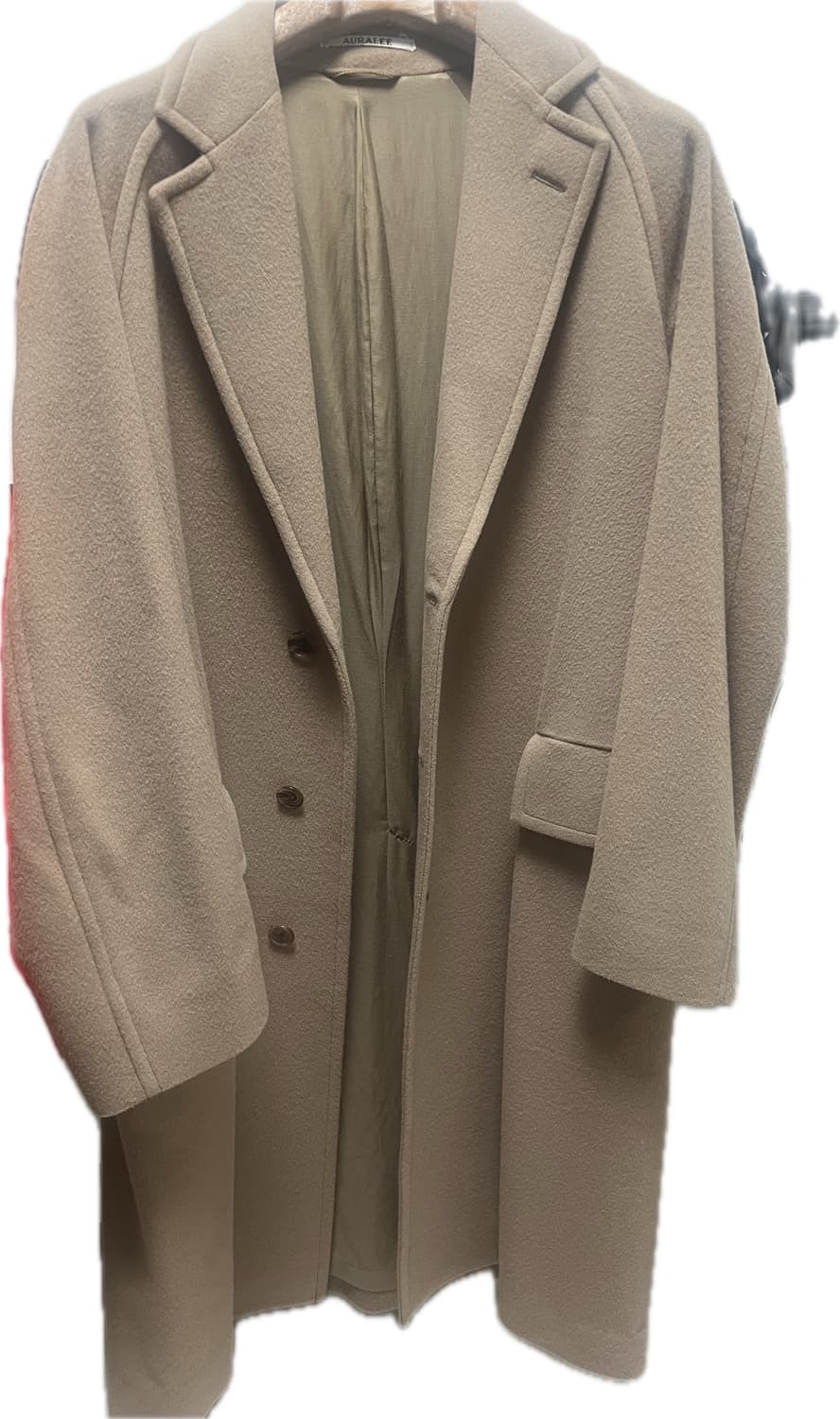 오라리 체스터필드 울 모저 캐시미어 코트 베이지 3사이즈 상품이미지1