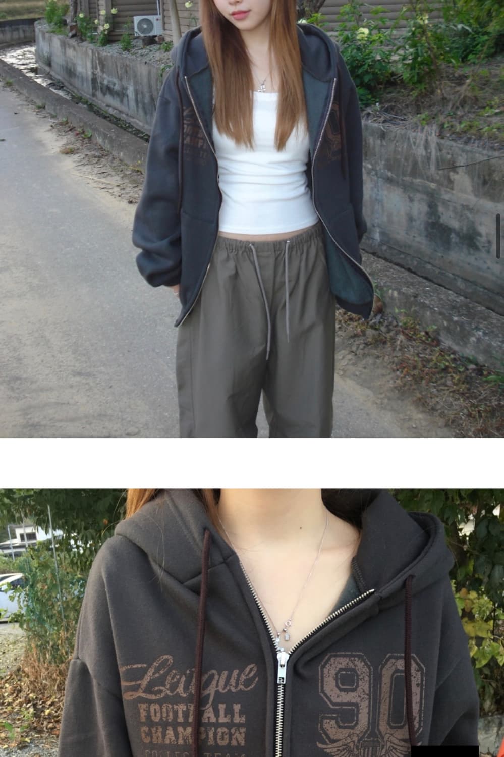 아워캐비넷 second hood zip up 상품이미지1