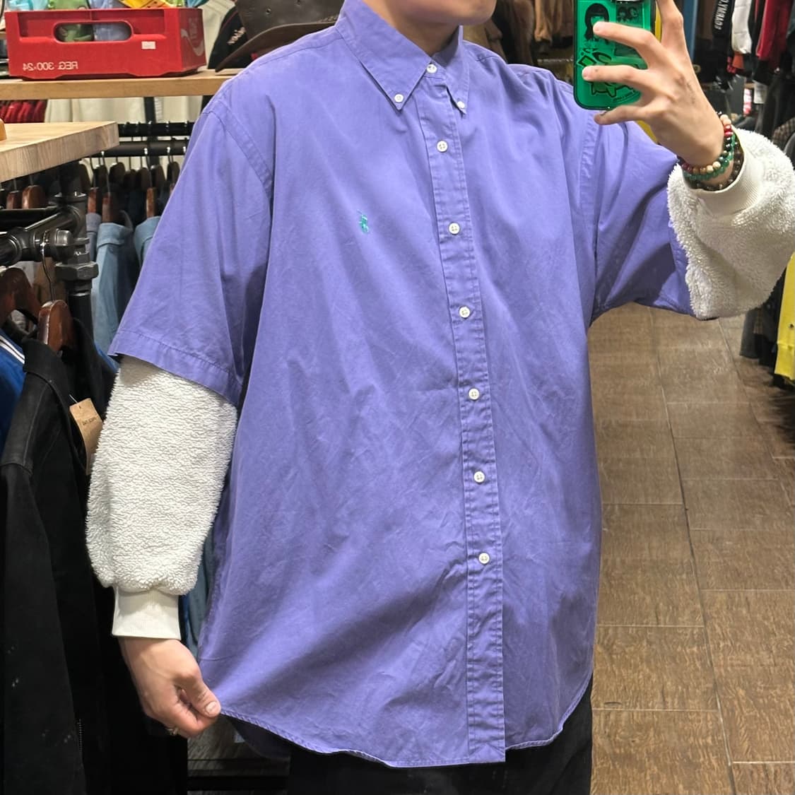 [HI] 폴로 랄프로렌 반팔셔츠 퍼플 상품이미지4