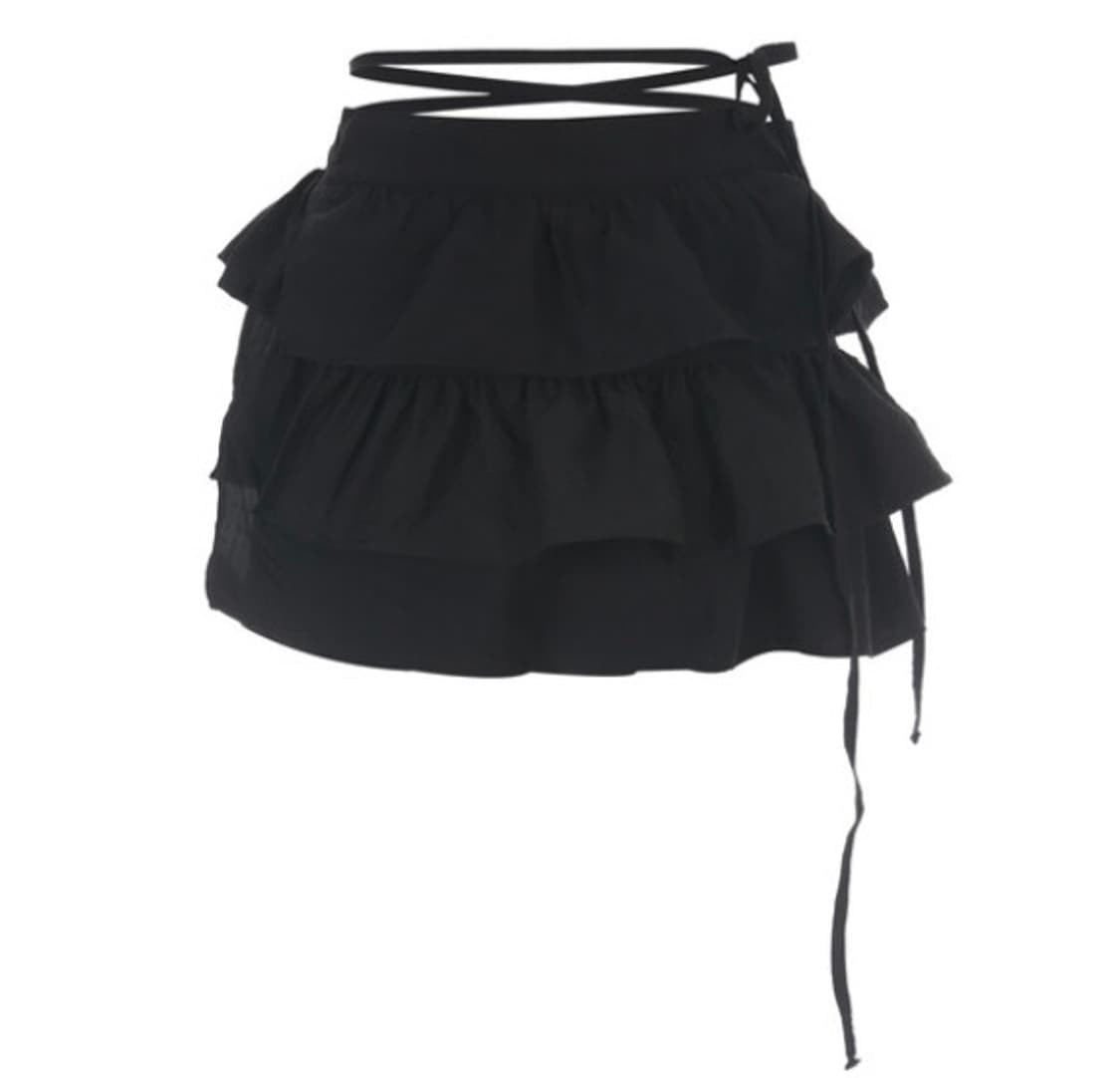 (새상품) Dual Layer 2-way wrap skirt 001 상품이미지1