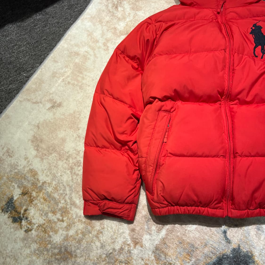 폴로 빅포니 빈티지 포켓 후드패딩 상품이미지2