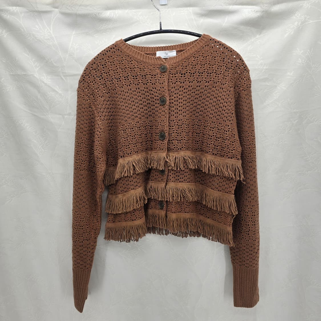 브라운 프린지 니트 가디건 상품이미지8