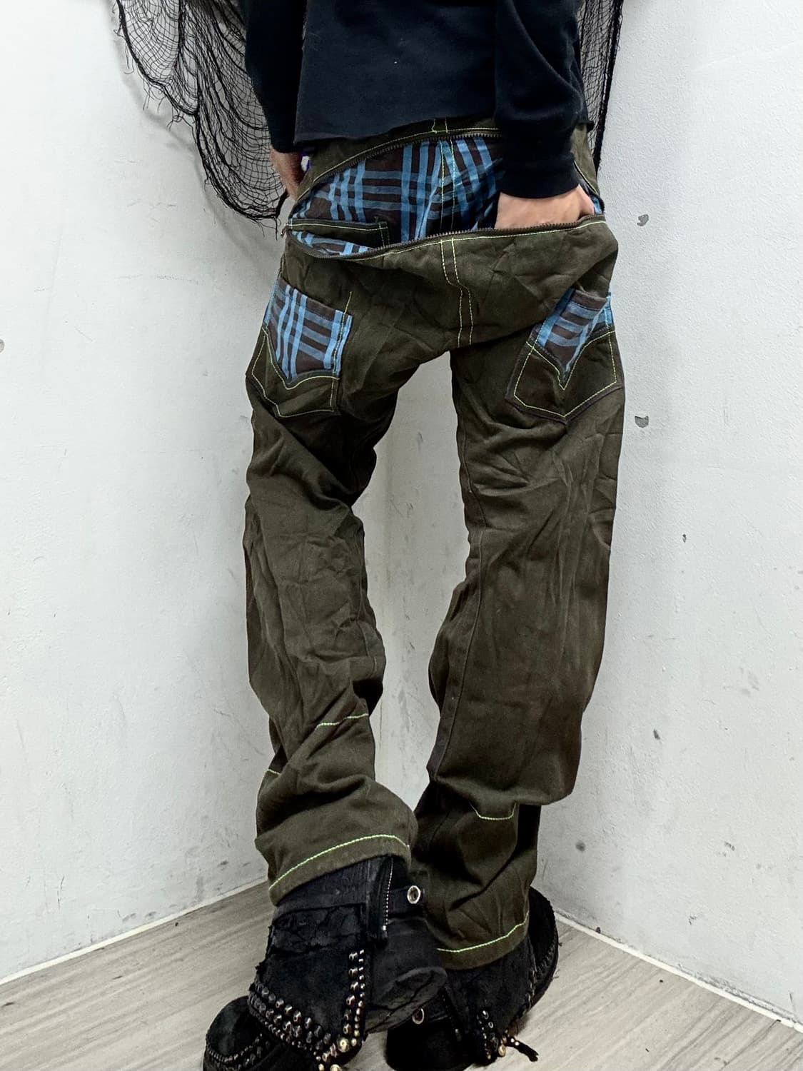 Back Zipper Check Detail Curve Jaens 상품이미지2