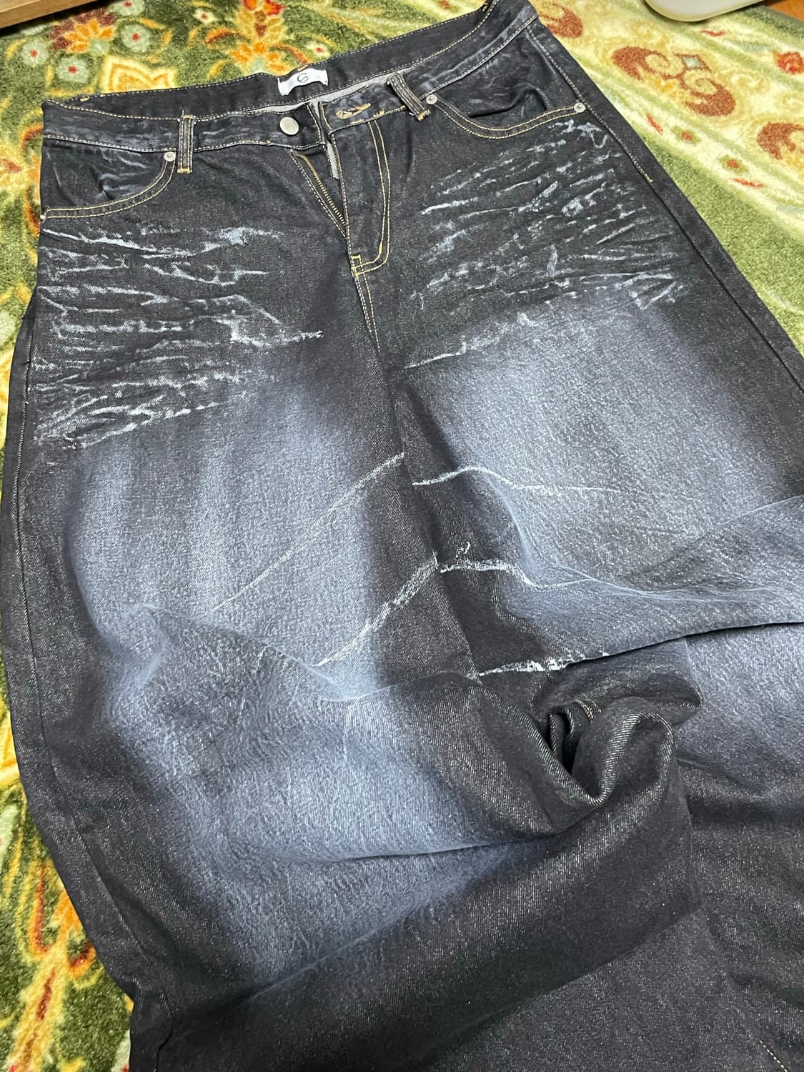 뉴치프시크 디피 dp 캣워싱 배기진 상품이미지2