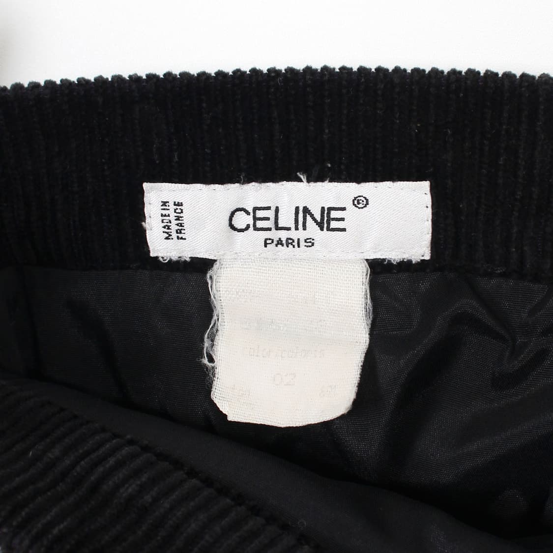 셀린느 Celine 빈티지 코듀로이 블랙 비디 스커트 상품이미지8