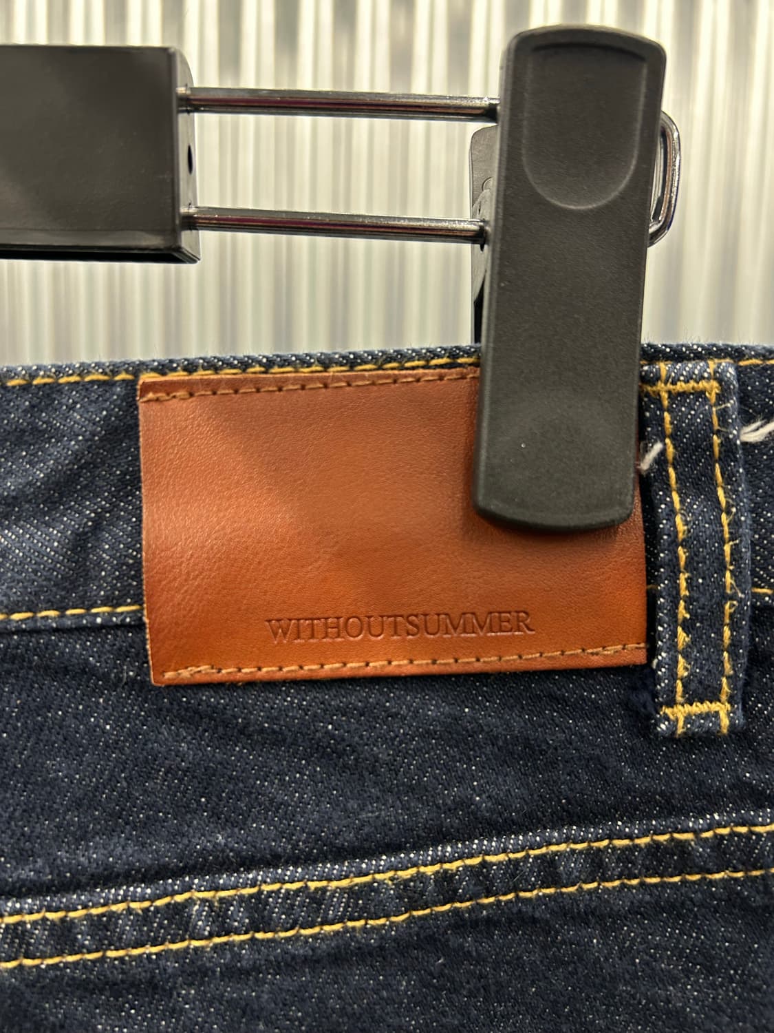 WITHOUT SUMMER 다크 와이드 데님 상품이미지5