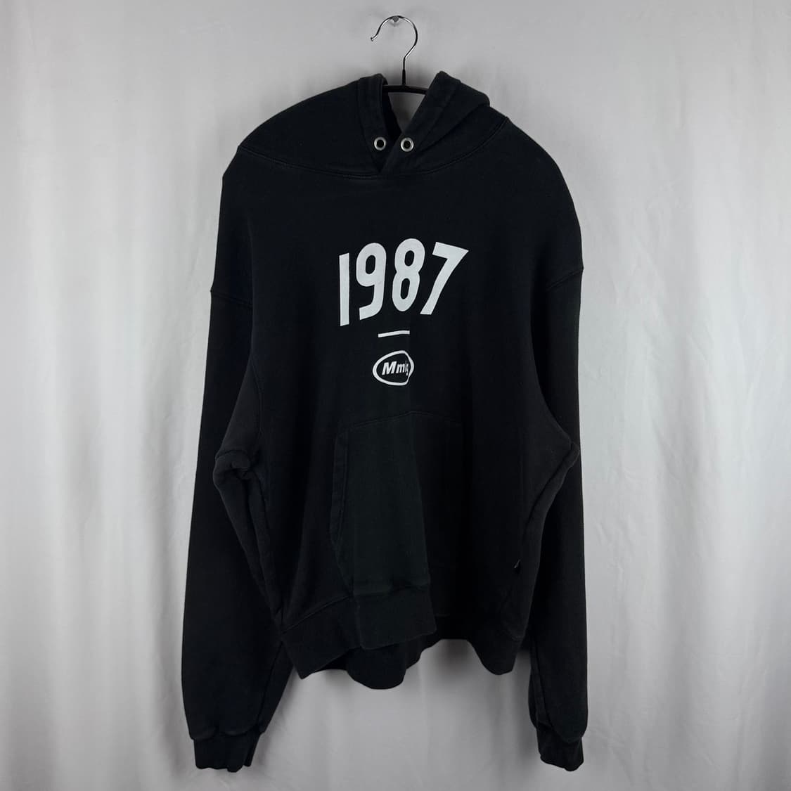 (M) Mmlg 로고 프린팅 후드 티 블랙 상품이미지2