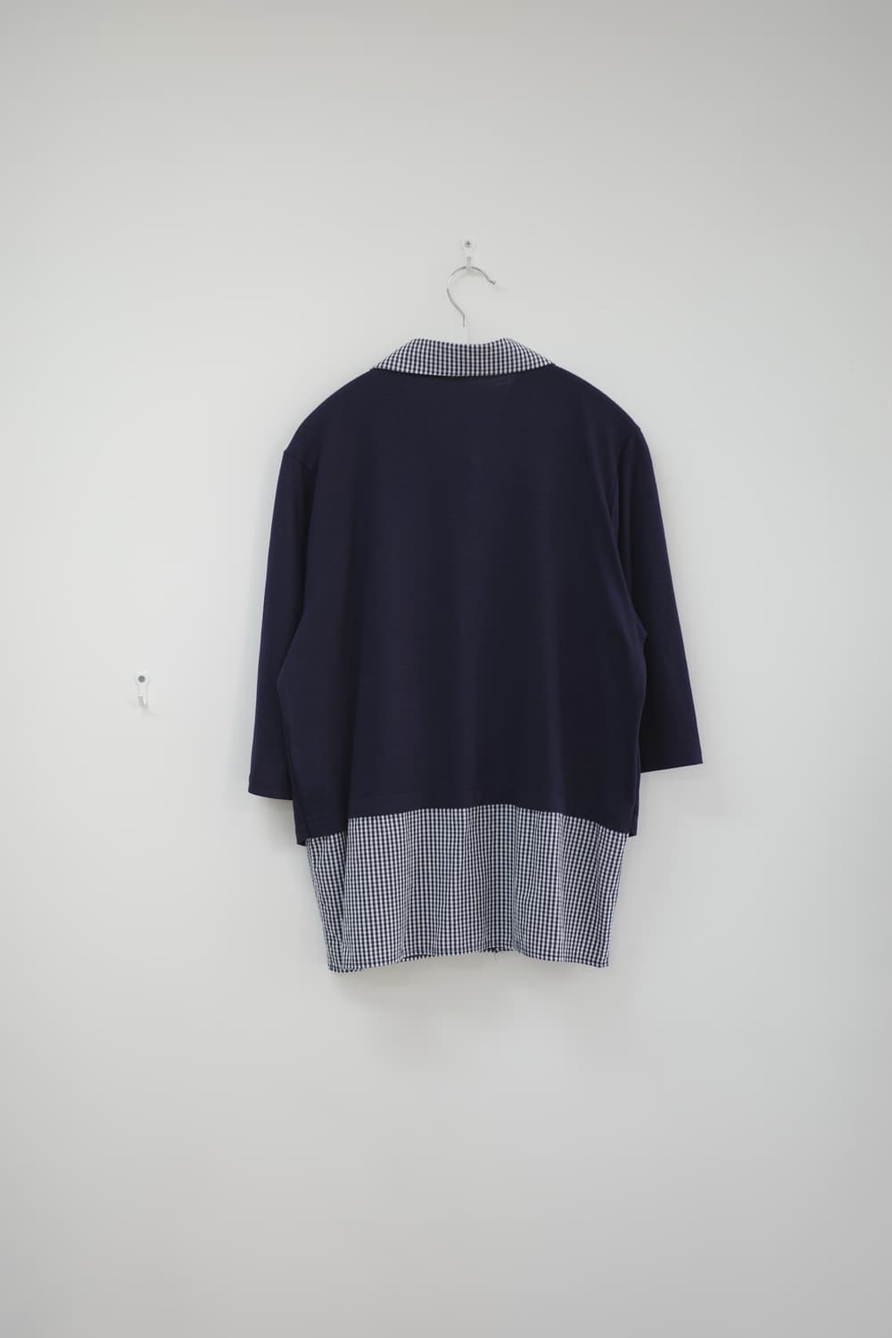  Check cardigan layered T-shirt 상품이미지5