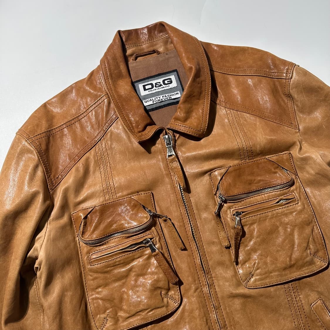 돌체 앤 가바나 D&G 레더 블루종 자켓 상품이미지3