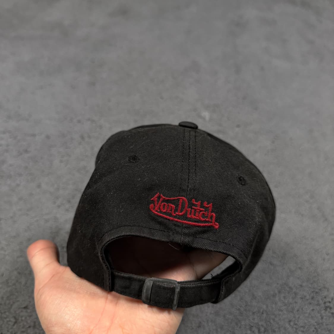 VonDutch 본더치 빈티지 데미지 블랙 볼캡 상품이미지4