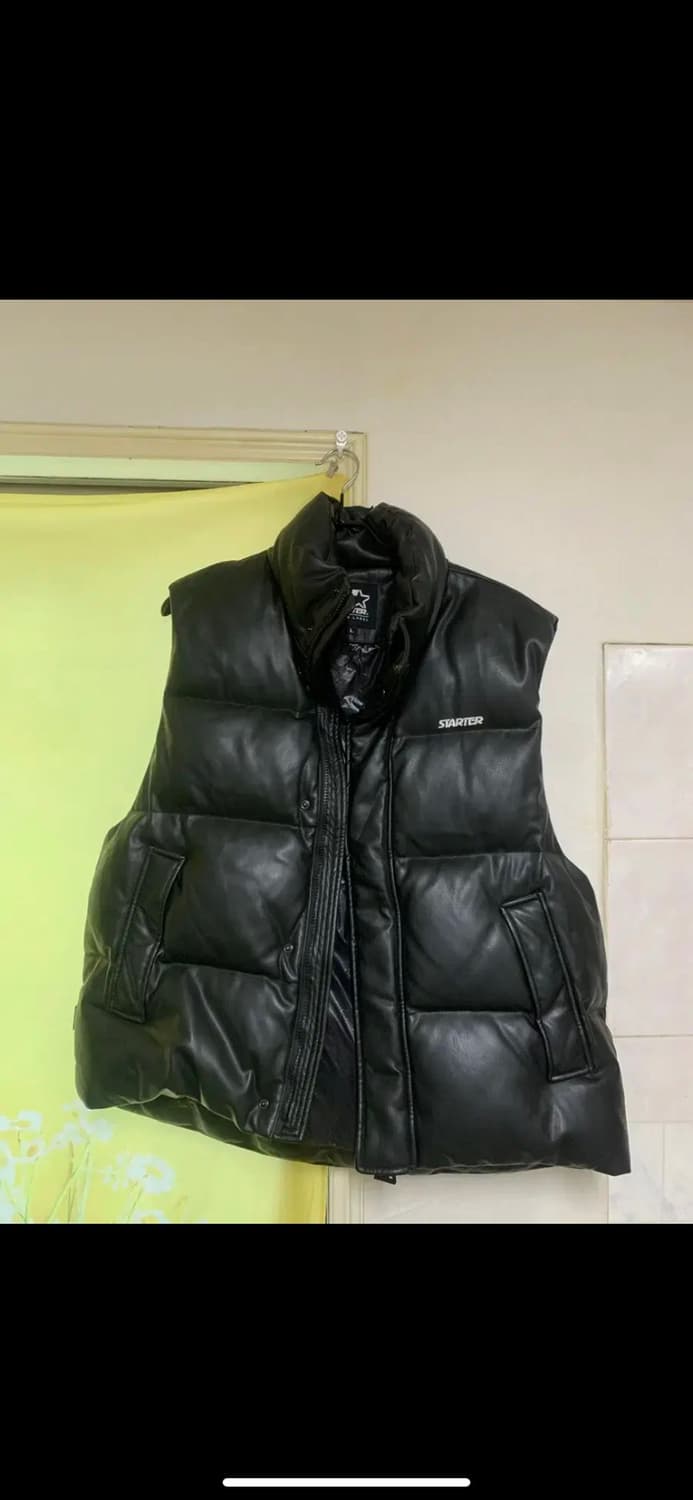 스타터 레더 패딩조끼 오버핏 l 사이즈 판매합니다 상품이미지4