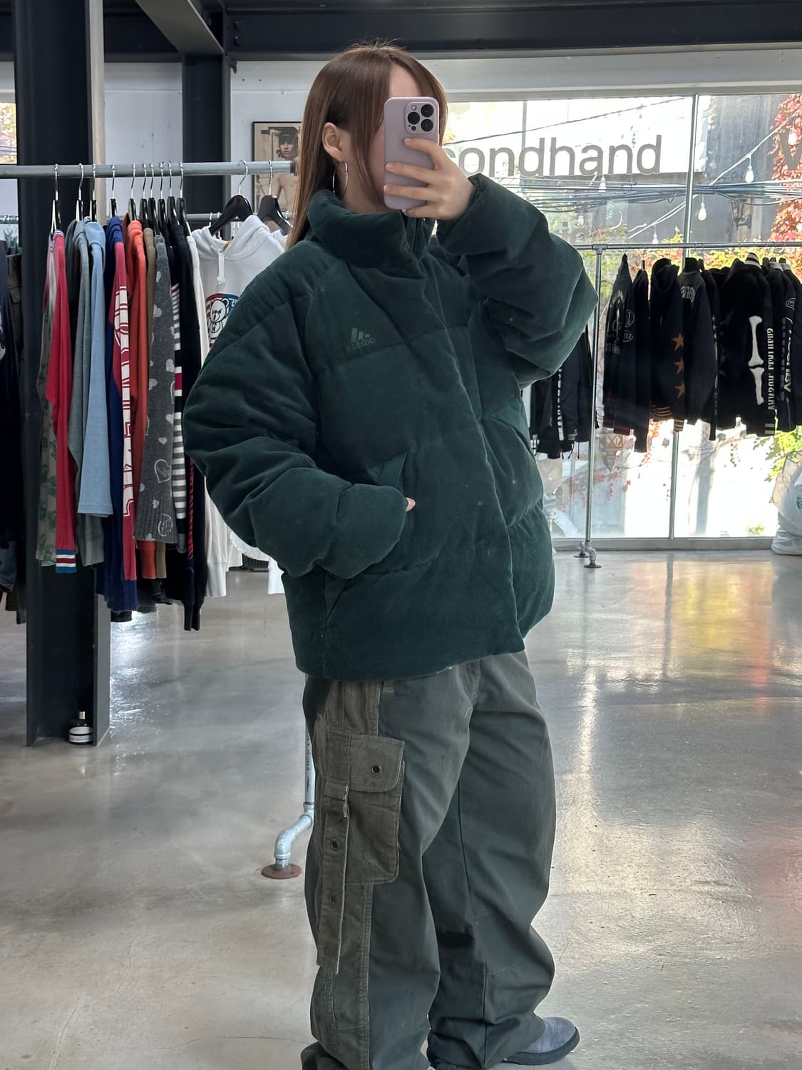 아디다스 코듀로이 패딩 다운자켓 상품이미지3