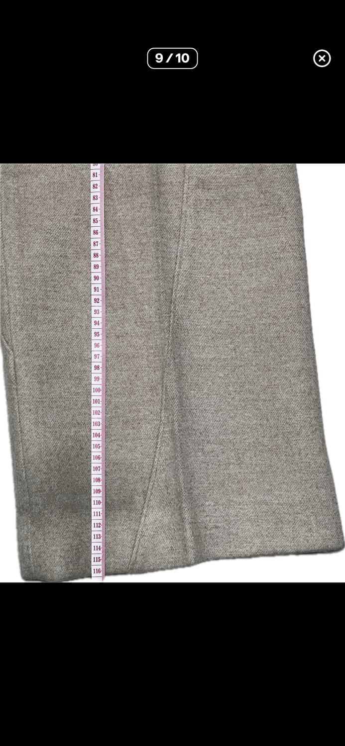 [샘플] [S] STU 웨이브 라인 울 슬랙스 페일 라이트 핑크 상품이미지9