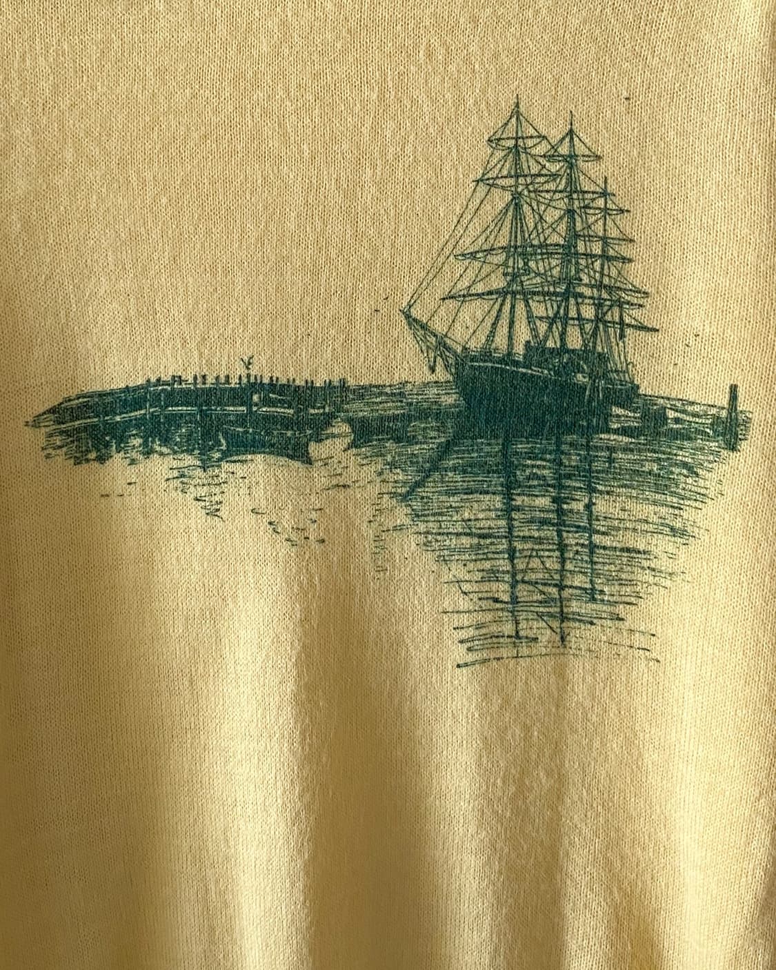 90s 빈티지 ALPS 일러스트 카라 니트 상품이미지5