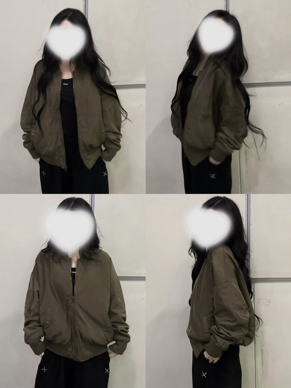 Japanese Vintage GRL 카키 항공점퍼 상품이미지1