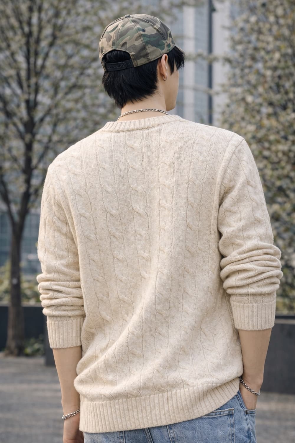 🧥 Polo랄프로렌 스웨터 케이블 크루넥 꽈베기 스웨터 - 아이보리 상품이미지2