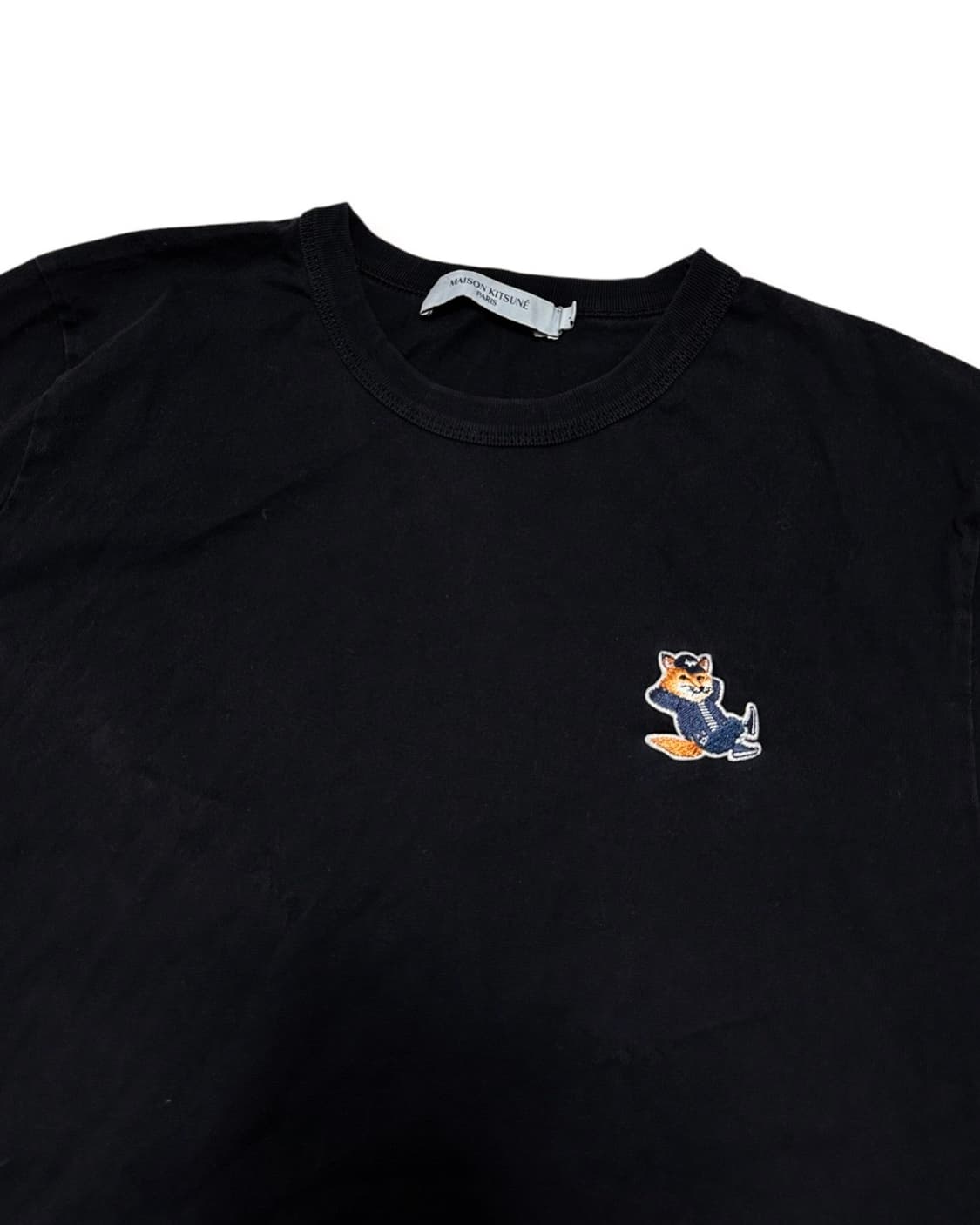 메종키츠네 폭스패치 블랙 반팔티 상품이미지2