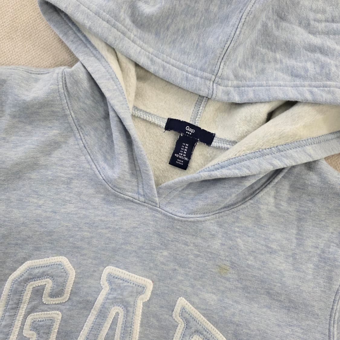 [M] 갭 기모 로고 후드티 0210J 상품이미지3