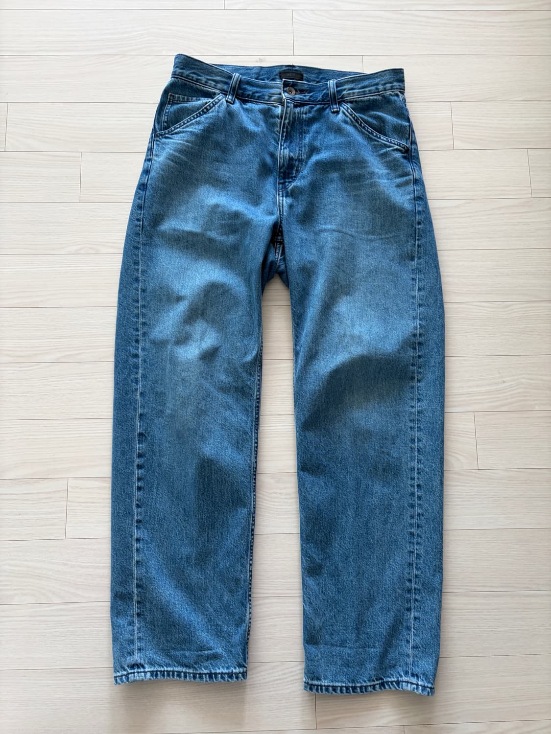 유니클로 프리미엄 데님 블루진 와이드 핏 31 상품이미지1