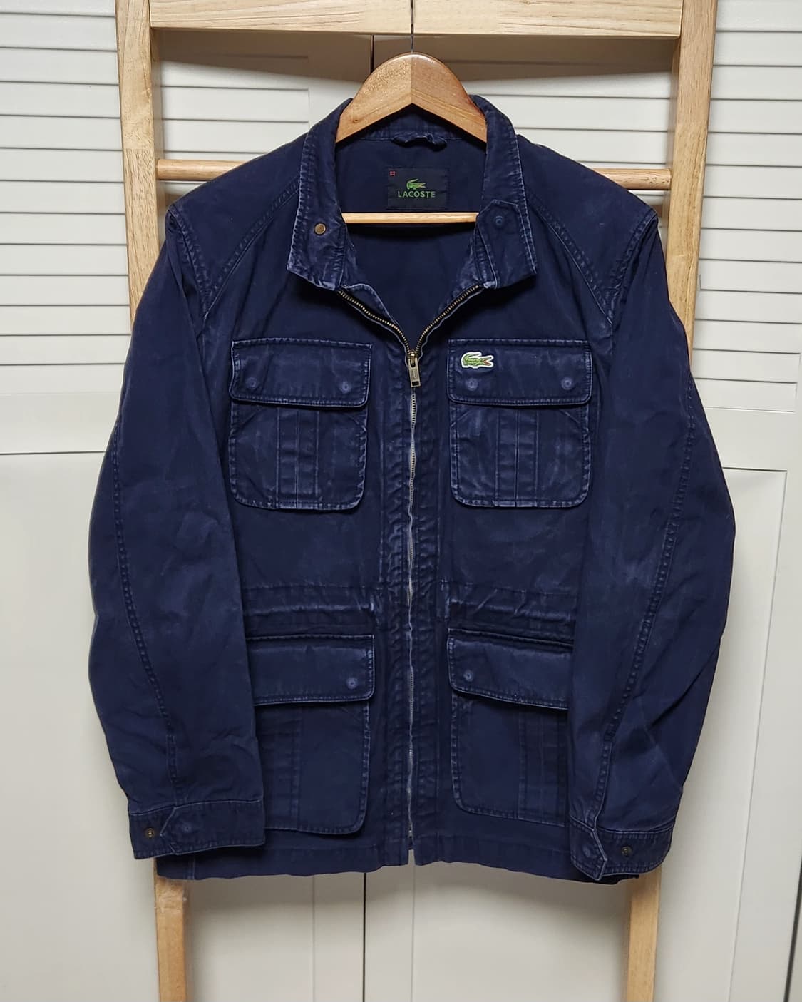 라코스테 딥네이비 워싱 워크 자켓 상품이미지1