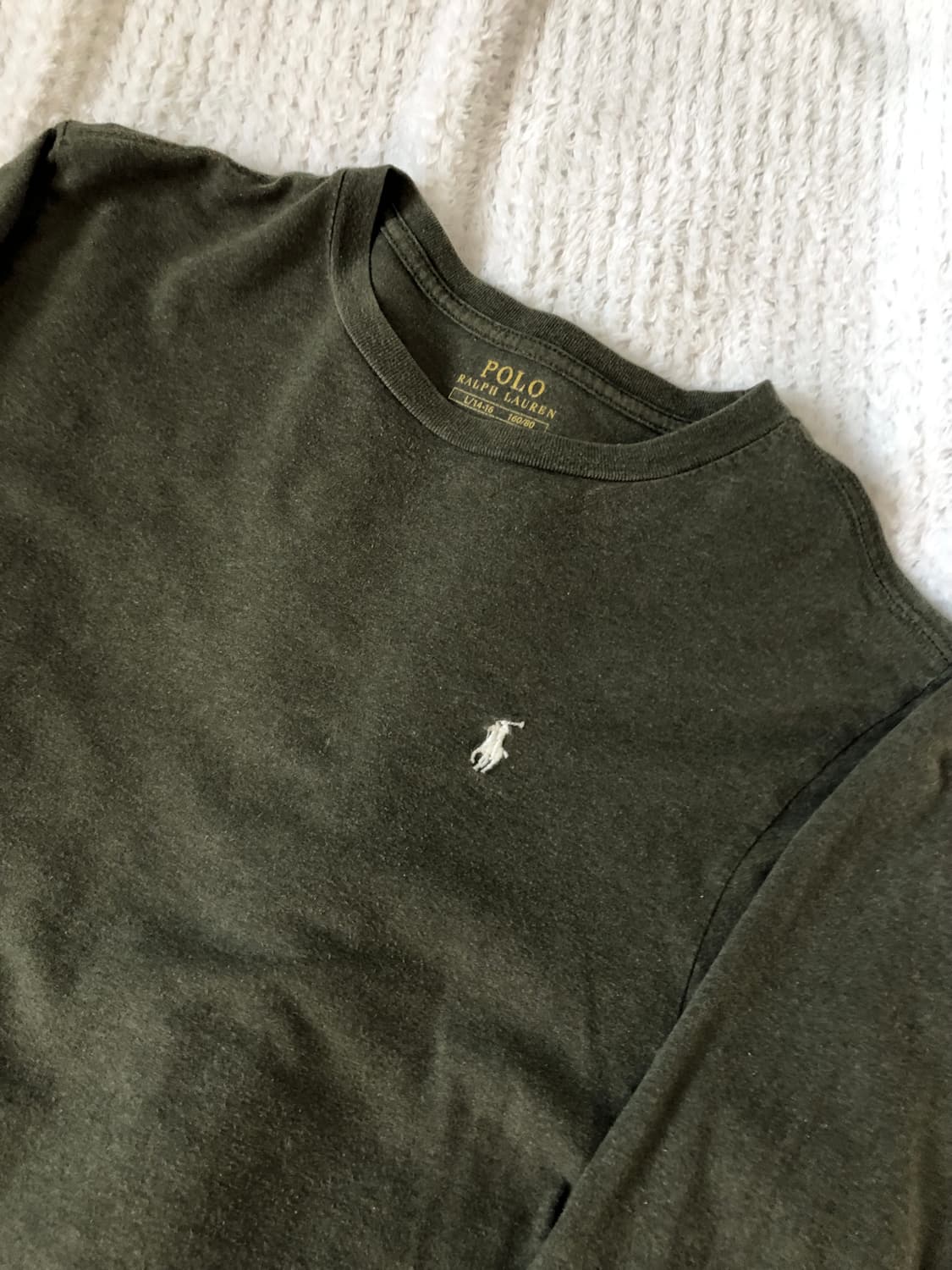 폴로 랄프로렌 빈티지 롱슬리브 올리브 카키  상품이미지3