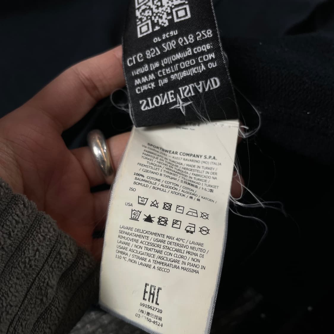 스톤아일랜드 블랙 맨투맨 XXL 상품이미지7