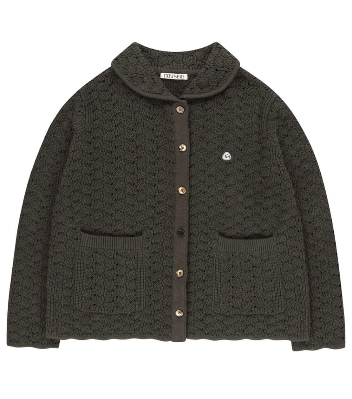 코이세이오 웨이브 니트 브라운 상품이미지1