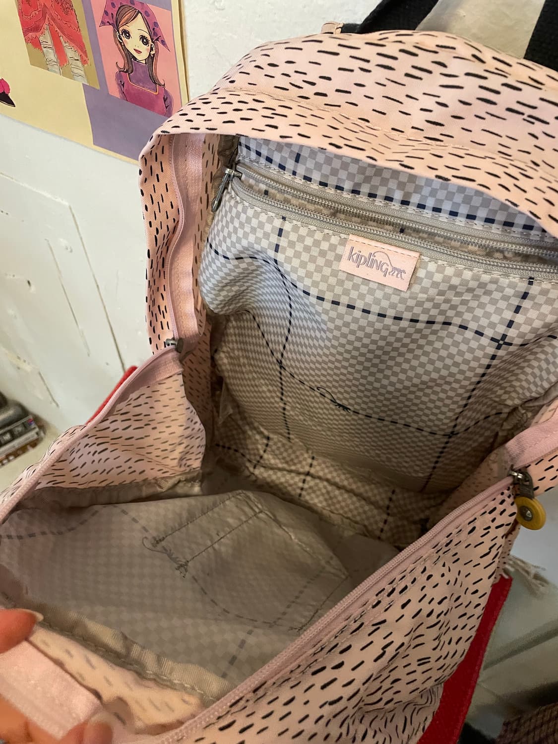 키플링 핑크패턴 백팩 [무배] 상품이미지5