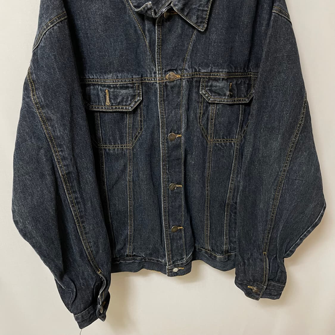 [ XXL ] 남성 오버사이즈 트러커 데님 청자켓 상품이미지4