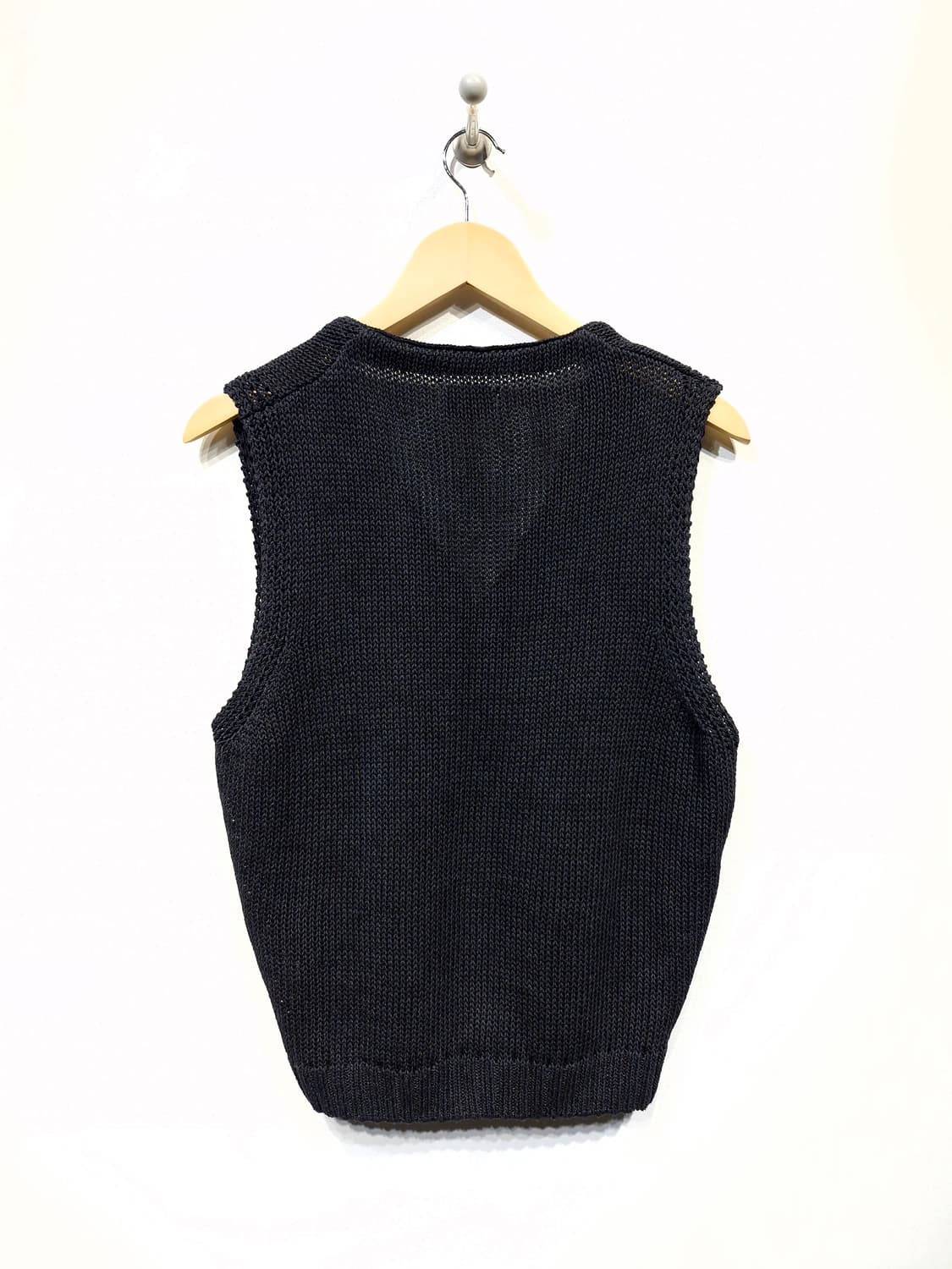 모이아 페이퍼 니트 베스트 차콜(F) 상품이미지5