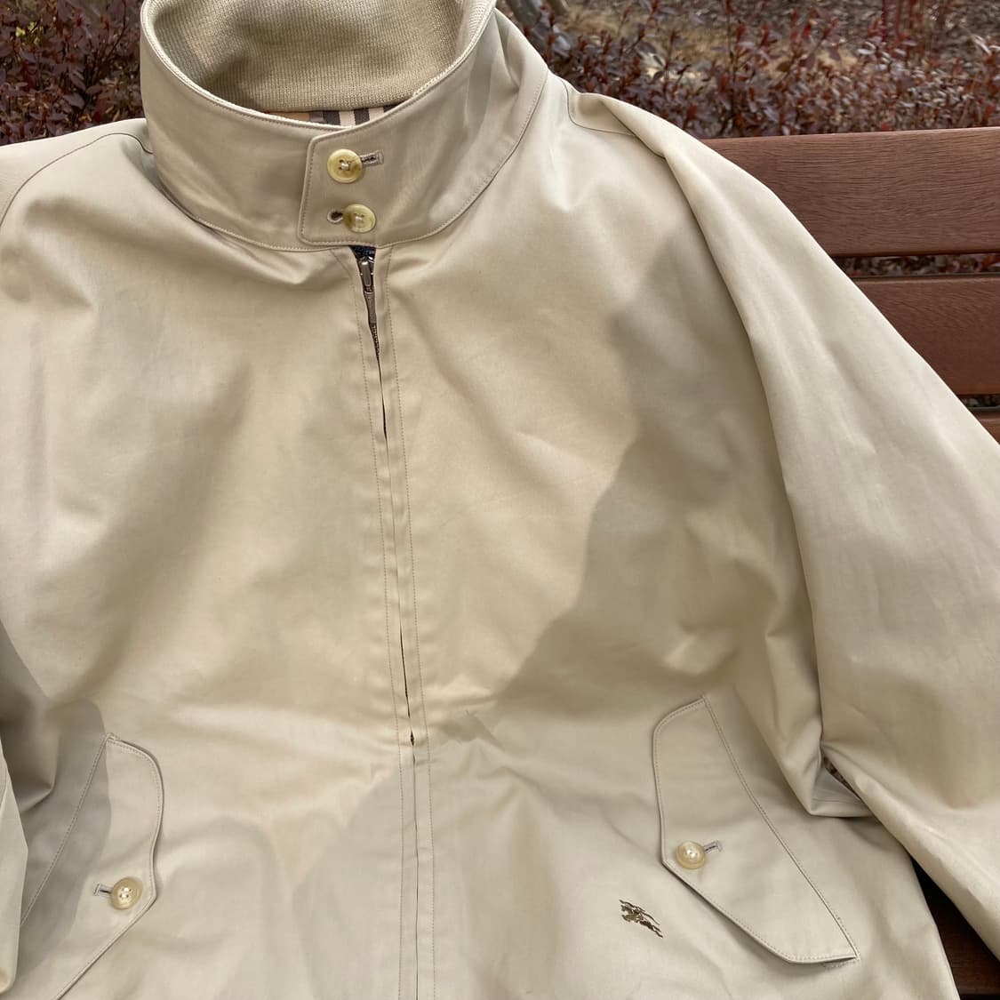 Burberrys 버버리 노바체크 해링턴 블루종 자켓 상품이미지4