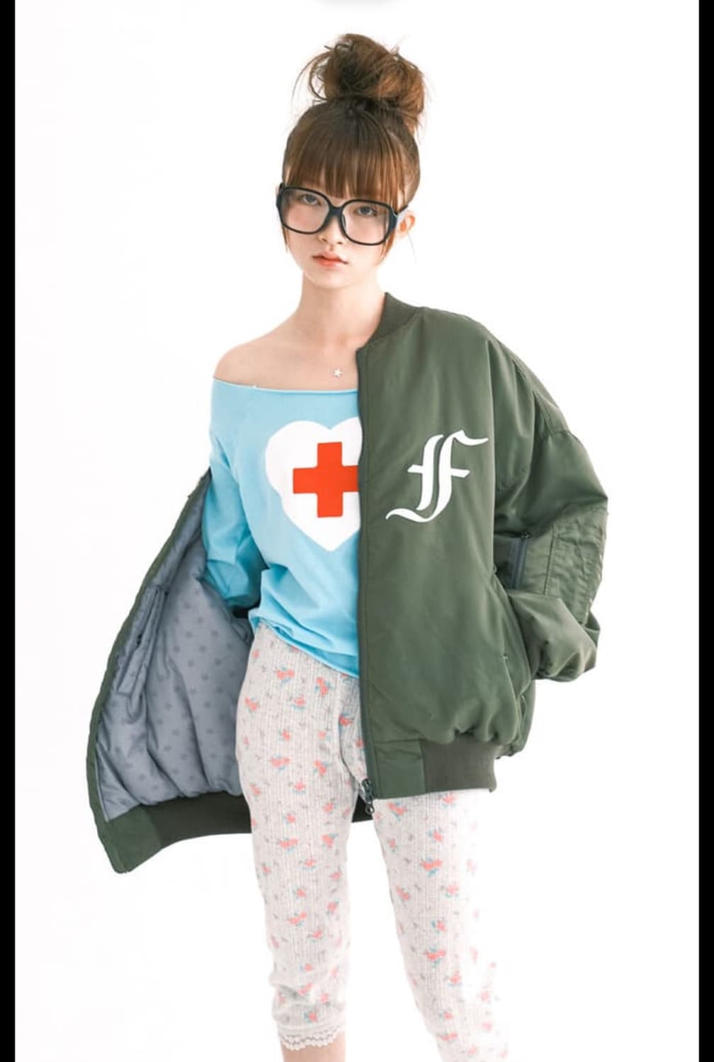 샵페어리 봄버 자켓 카키 상품이미지1