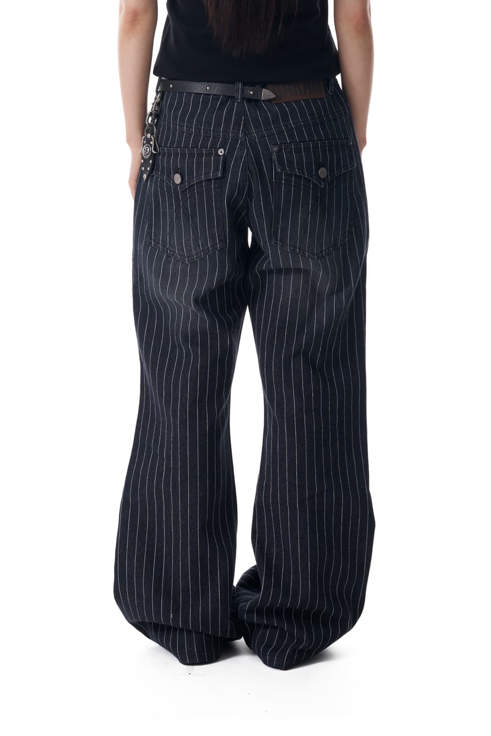 Aakam 스트라이프 데님 팬츠 상품이미지2