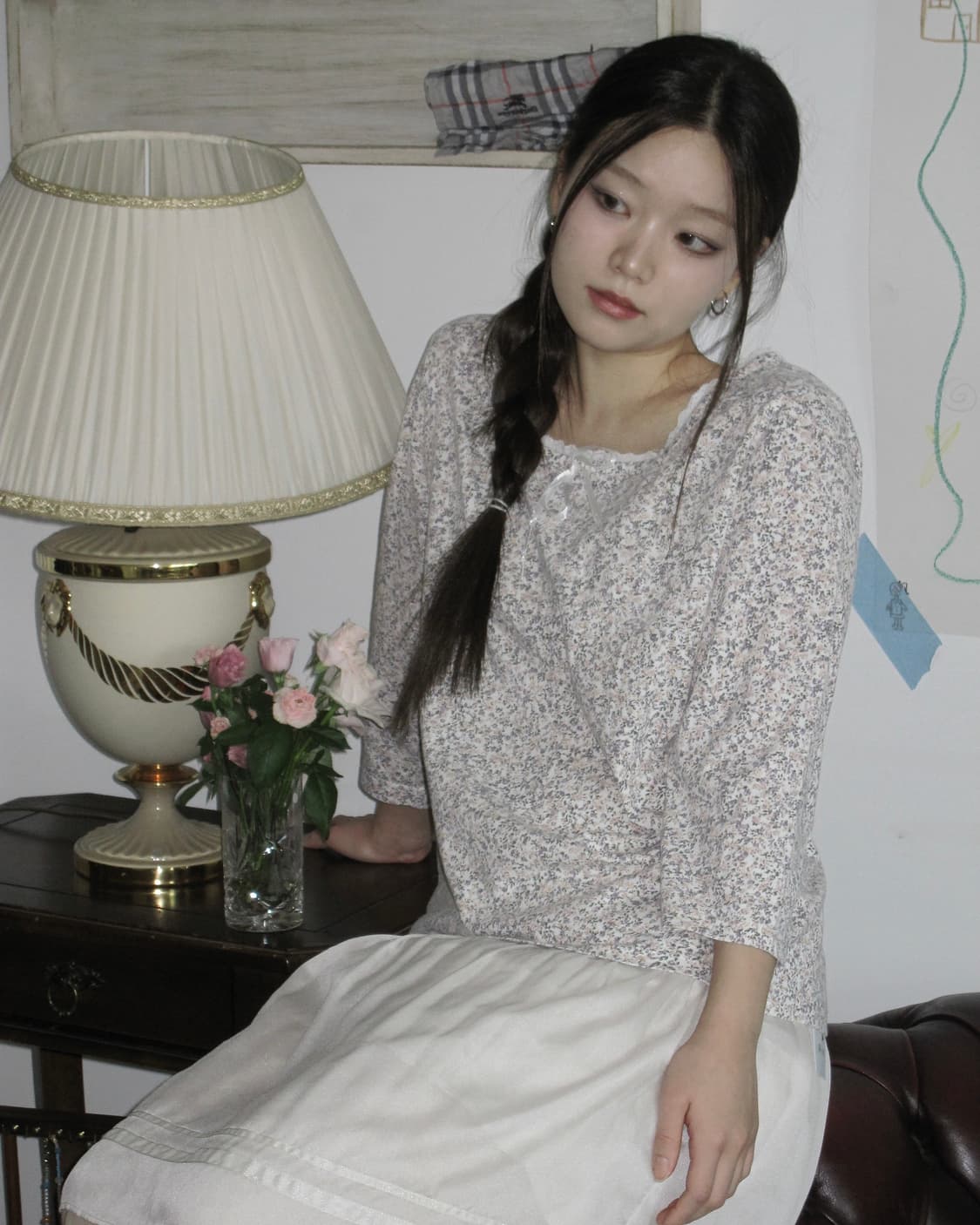 플라워 패턴 티 상품이미지6