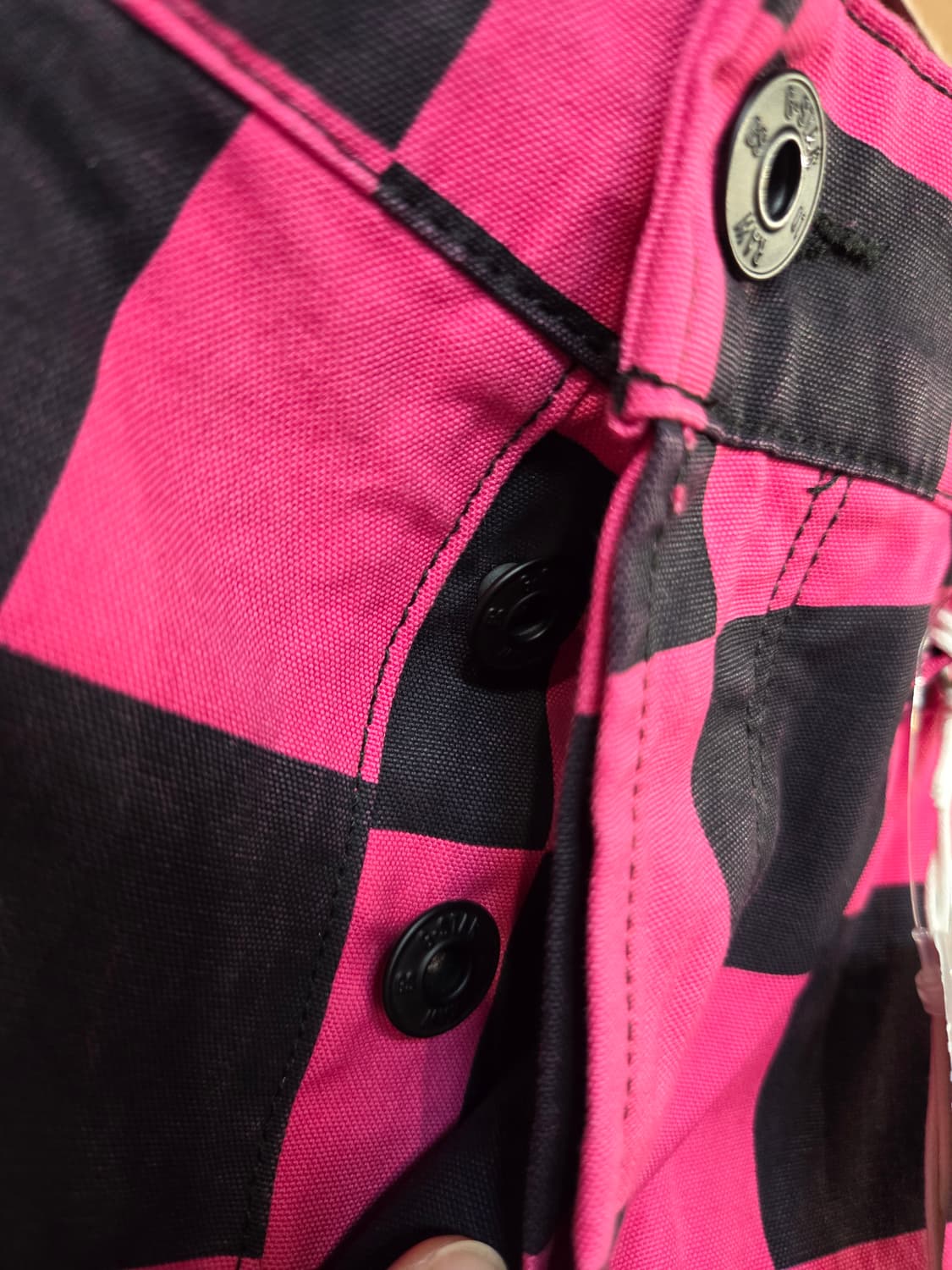 G-Star RAW 핑크 블랙 체크 카고바지(W32/L30)남여공용 상품이미지3