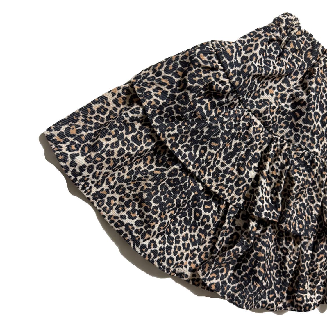 새상품 여자 코듀로이 호피 캉캉 스커트 (베이지) 상품이미지2