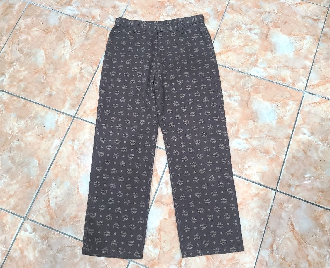 MCM LEGERE 엠씨엠 레게제 로고 면바지 상품이미지1