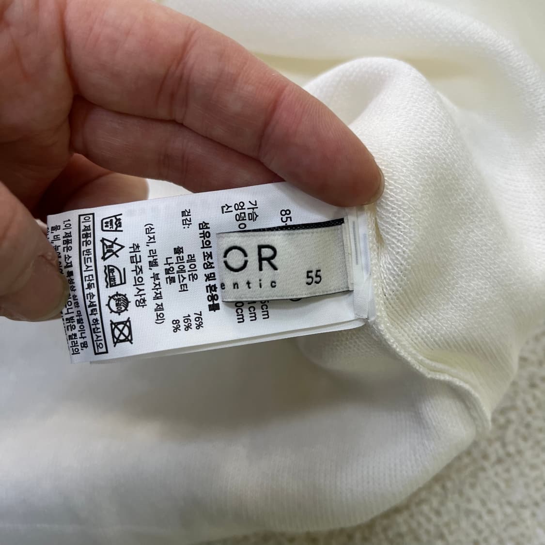 55 CHOR 여성 민소매 반팔 티셔츠 0317M 상품이미지4