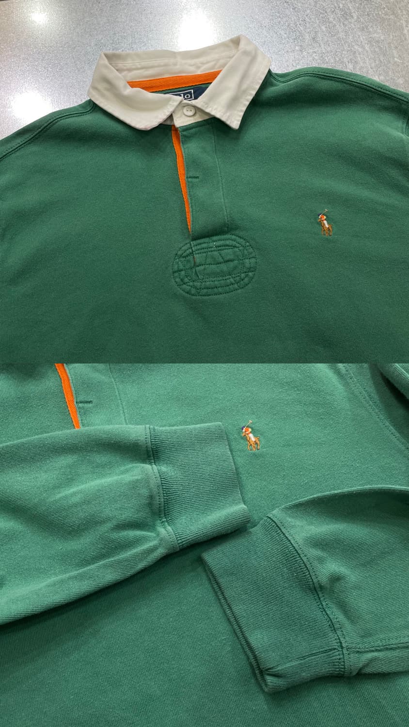 (L) POLO 폴로 랄프로렌 카라 럭비티 커스텀핏 상품이미지6