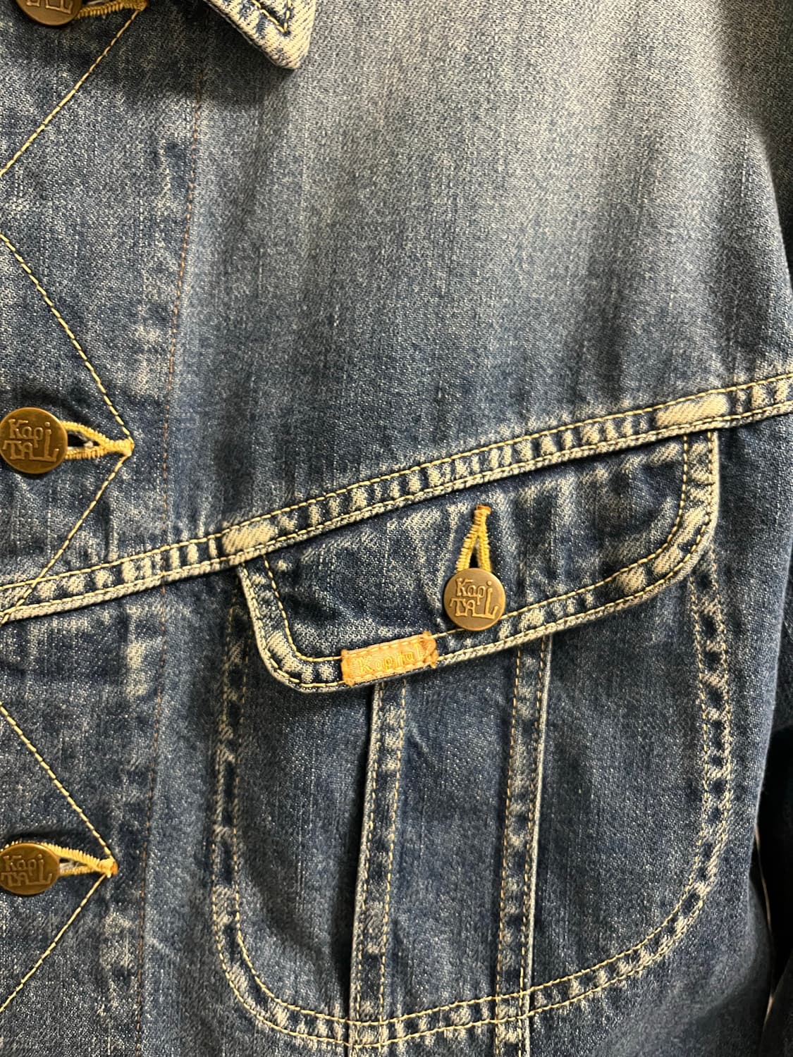 [48] 캐피탈 kapital 본 데님자켓 인디고 상품이미지3