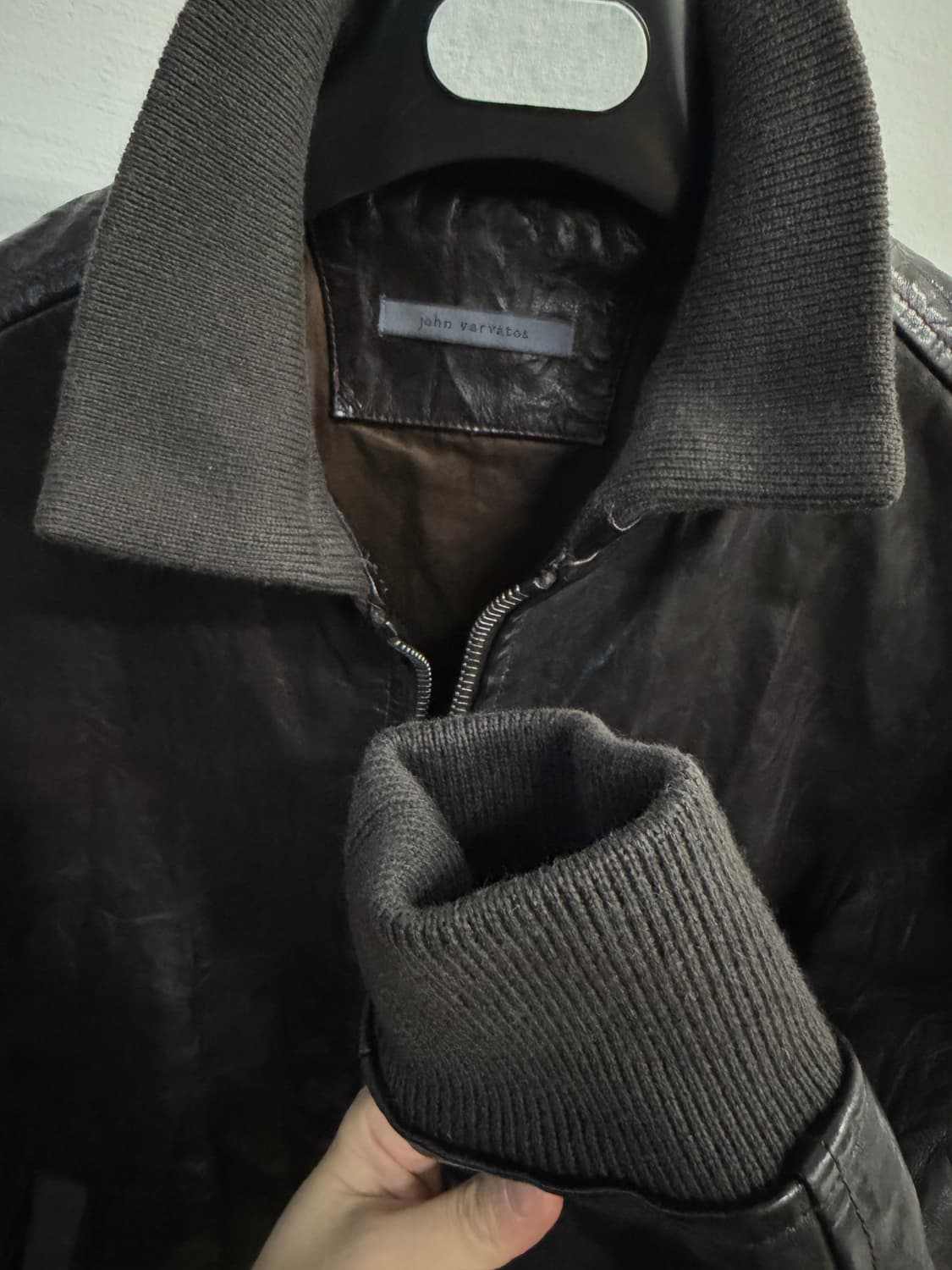 존바바토스 다크 브라운 램스킨 레더자켓(상태최상) 상품이미지6