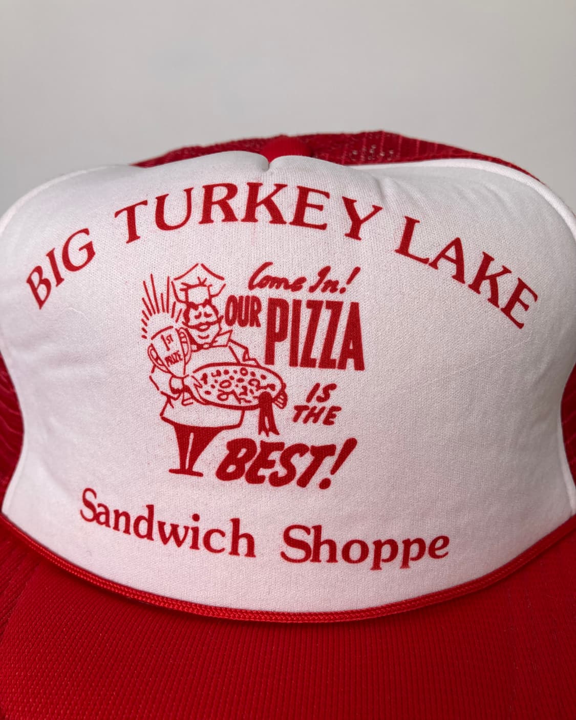 90s Trucker Hat (white/red) 상품이미지2
