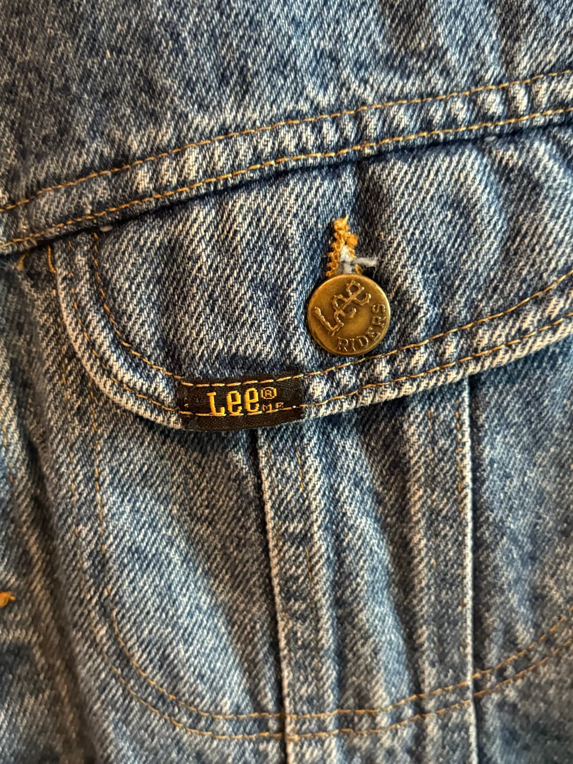 [L] 90s Lee 101j 라이더 데님 자켓 USA 상품이미지5