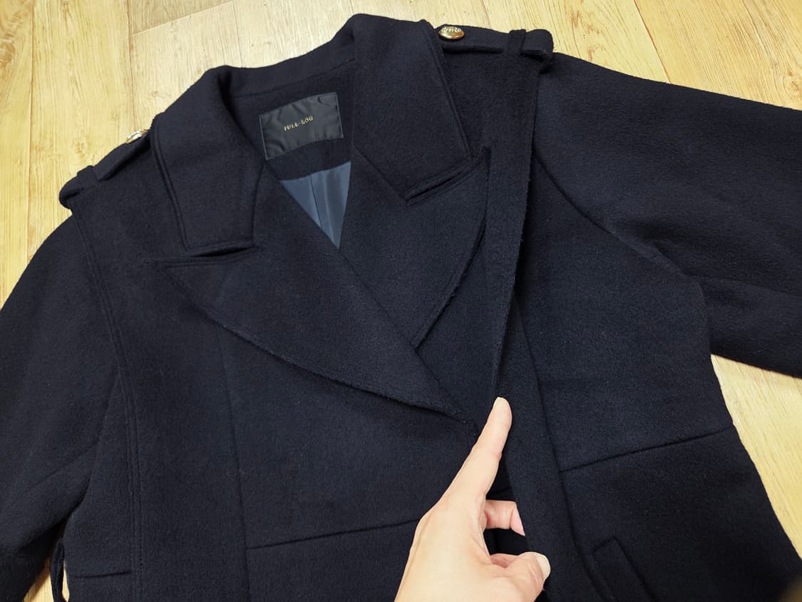 줄로그(JULL-LOG) 견장 벨티드 울코트 프리사이즈 상품이미지4