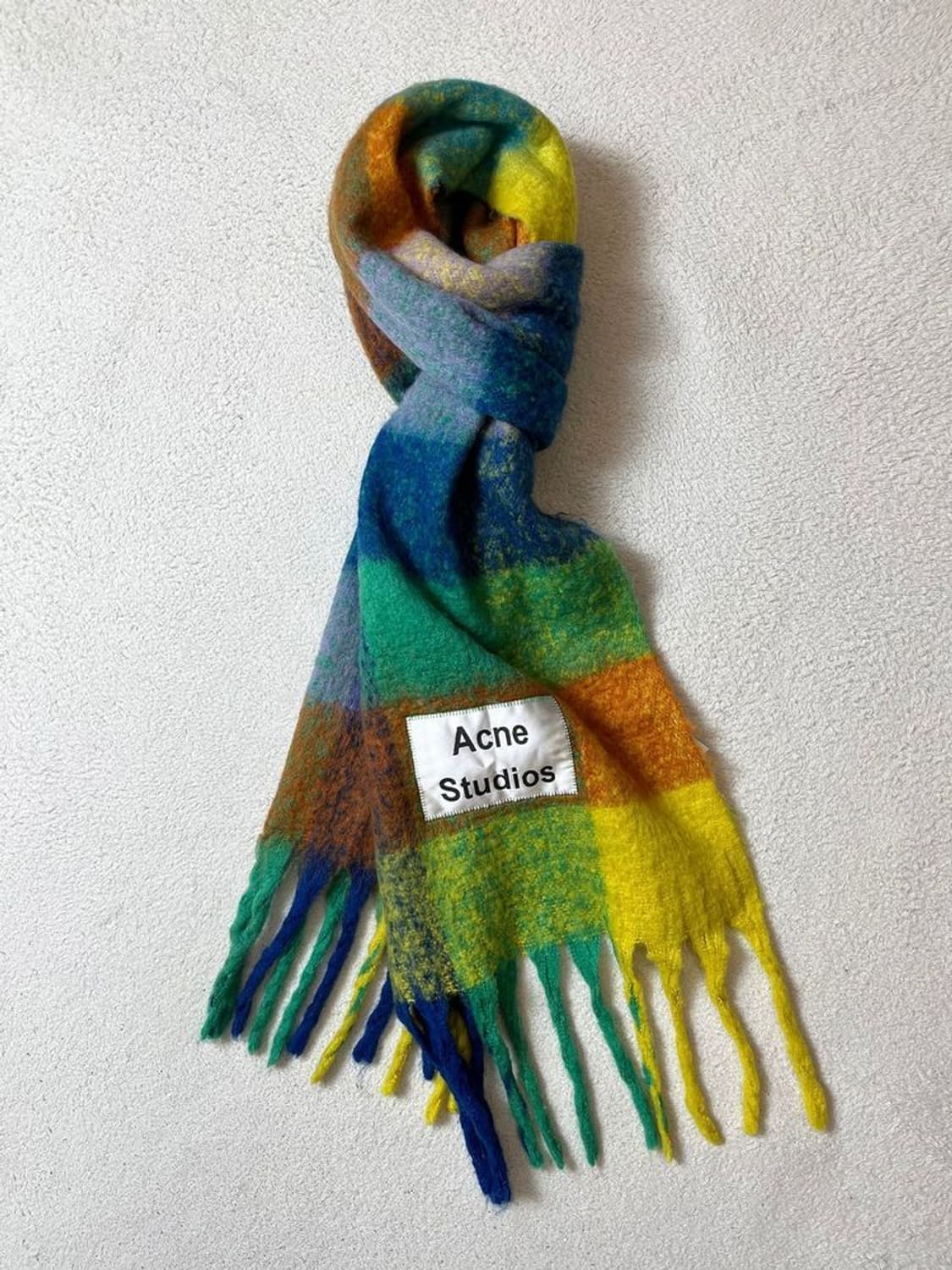 아크네스튜디오 알파카 울 멀티 체크 대형 목도리 Q1277 상품이미지1