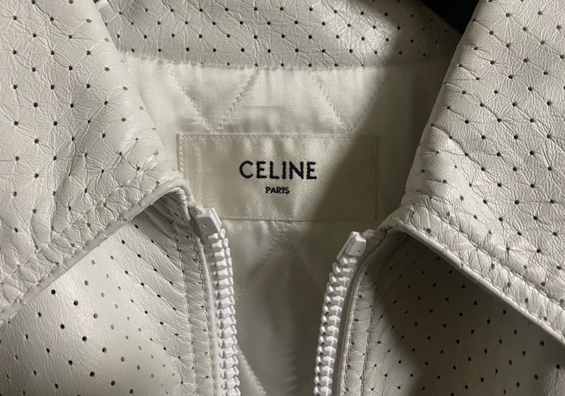 [박보검님 착용] 셀린느 22ss 리미티드 스터드 로고 레더 자켓 상품이미지8