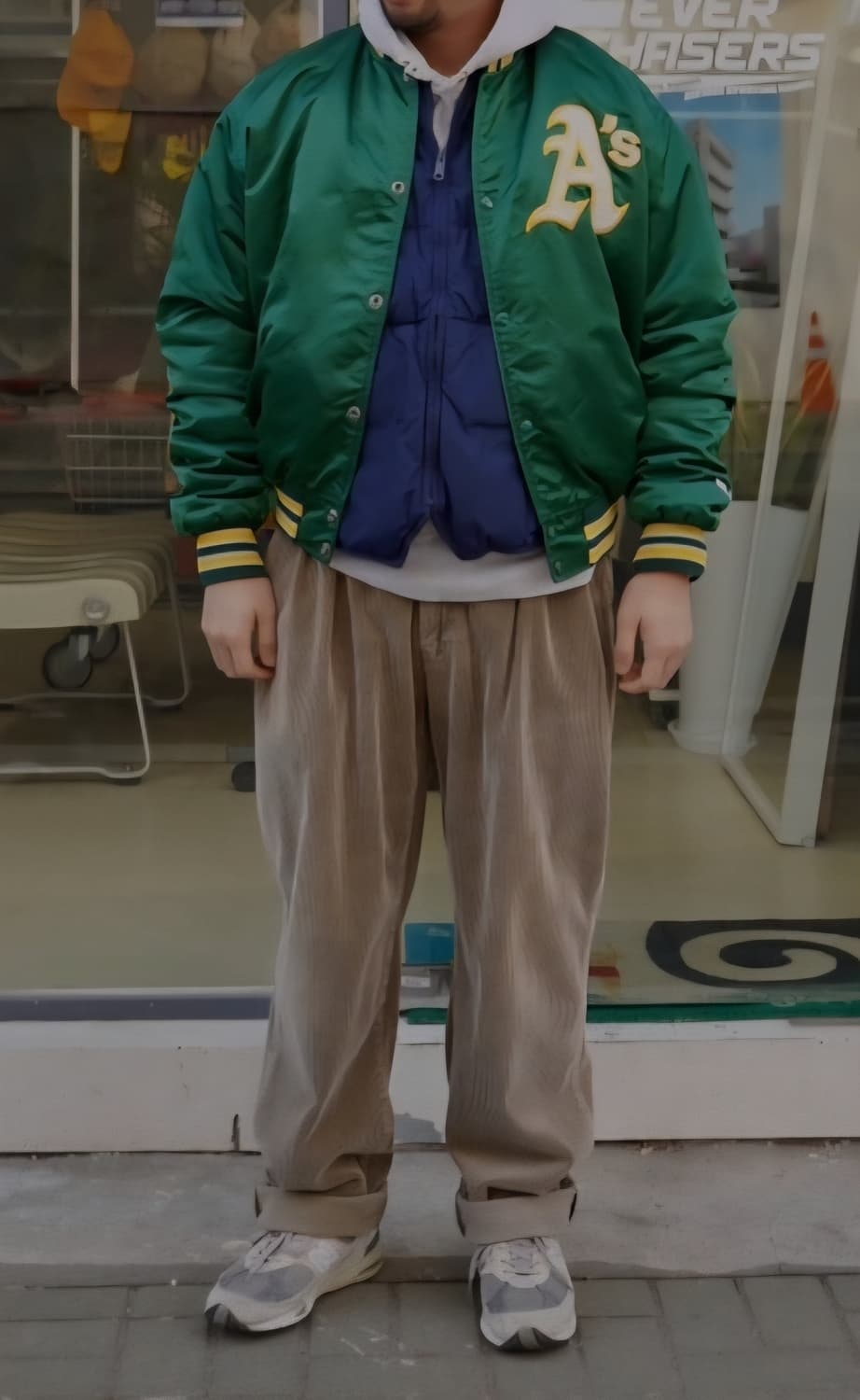 스타터 90s 빈티지 오클랜드 애슬레틱스 야구 바시티 자켓 상품이미지1