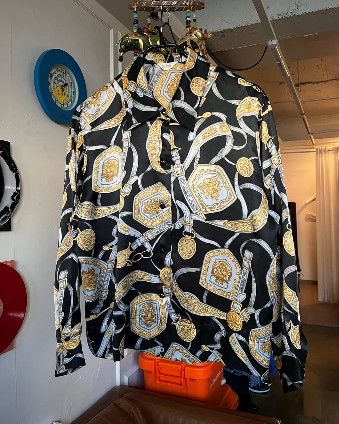 1980-90s Japanese Vintage Silk Shirt 상품이미지4